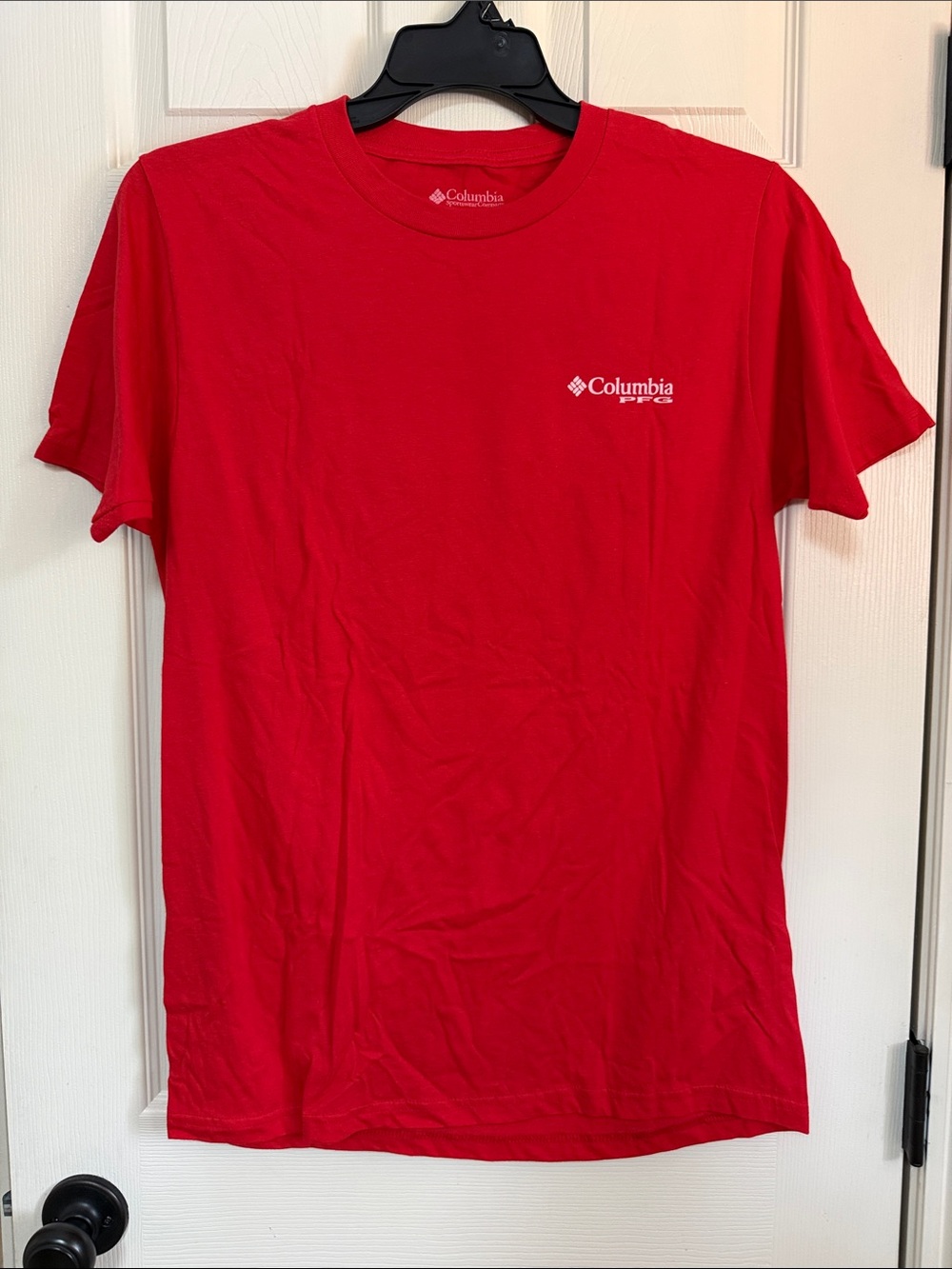 Columbia Red Crew Neck Logo Tee